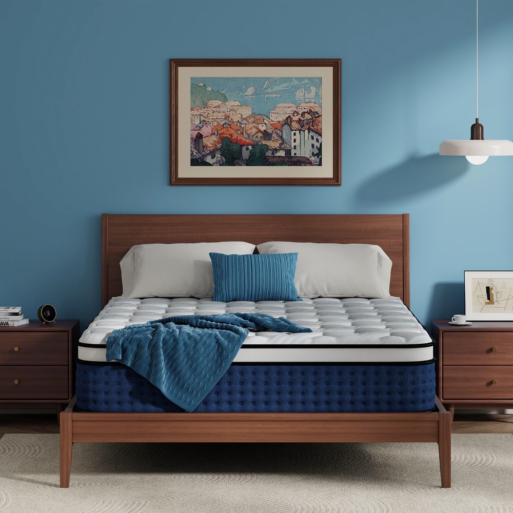 Memory Foam Mattress In A Box Queen - مرتبة كوين، مرتبة كوين هجينة بحجم