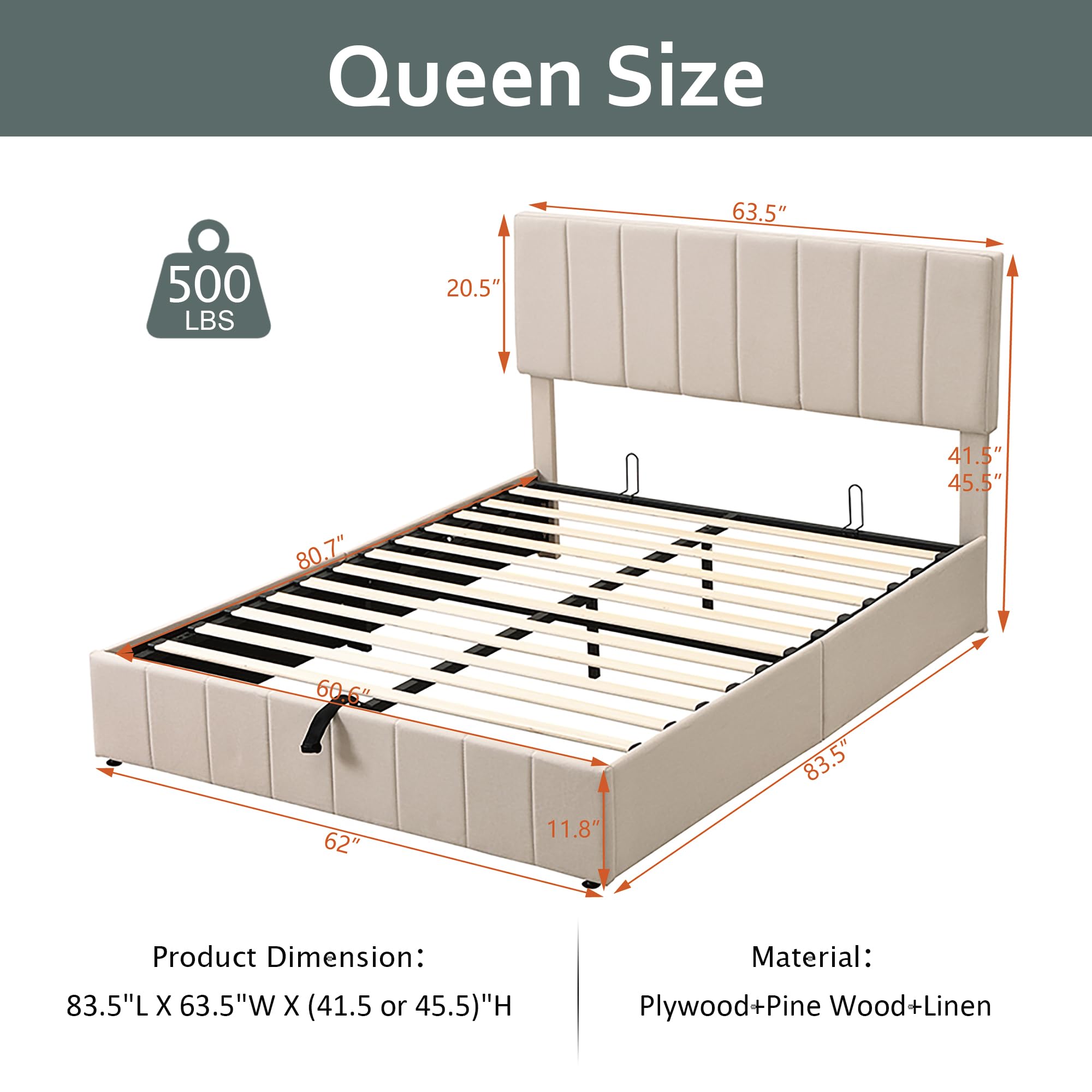 سرير بمنصة تخزين قابلة للرفع ب - مراجعة Gas Lift Storage Bed Hydraulic وسعره