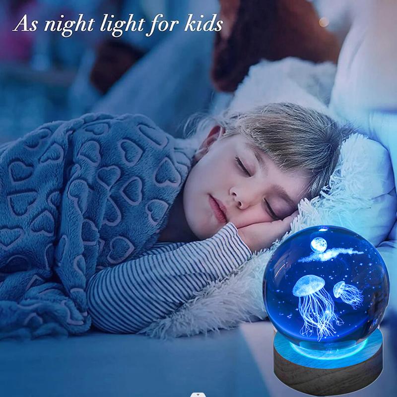 كرة كريستال منقوشة بالليزر ثلا - مراجعة Floating Nightstand With Led Light وسعره