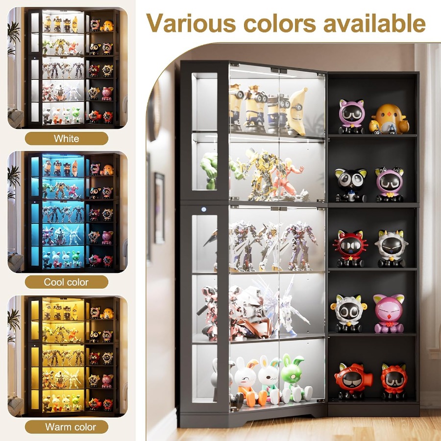 خزانة عرض زاوية مع أبواب زجاجي - مراجعة Storage وسعره