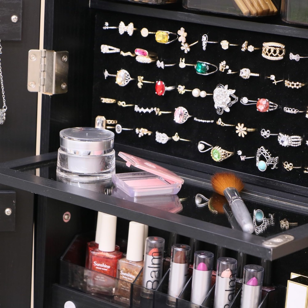 خزانة مجوهرات قائمة قابلة للقف - مراجعة Full Length Mirror Jewelry Armoire وسعره