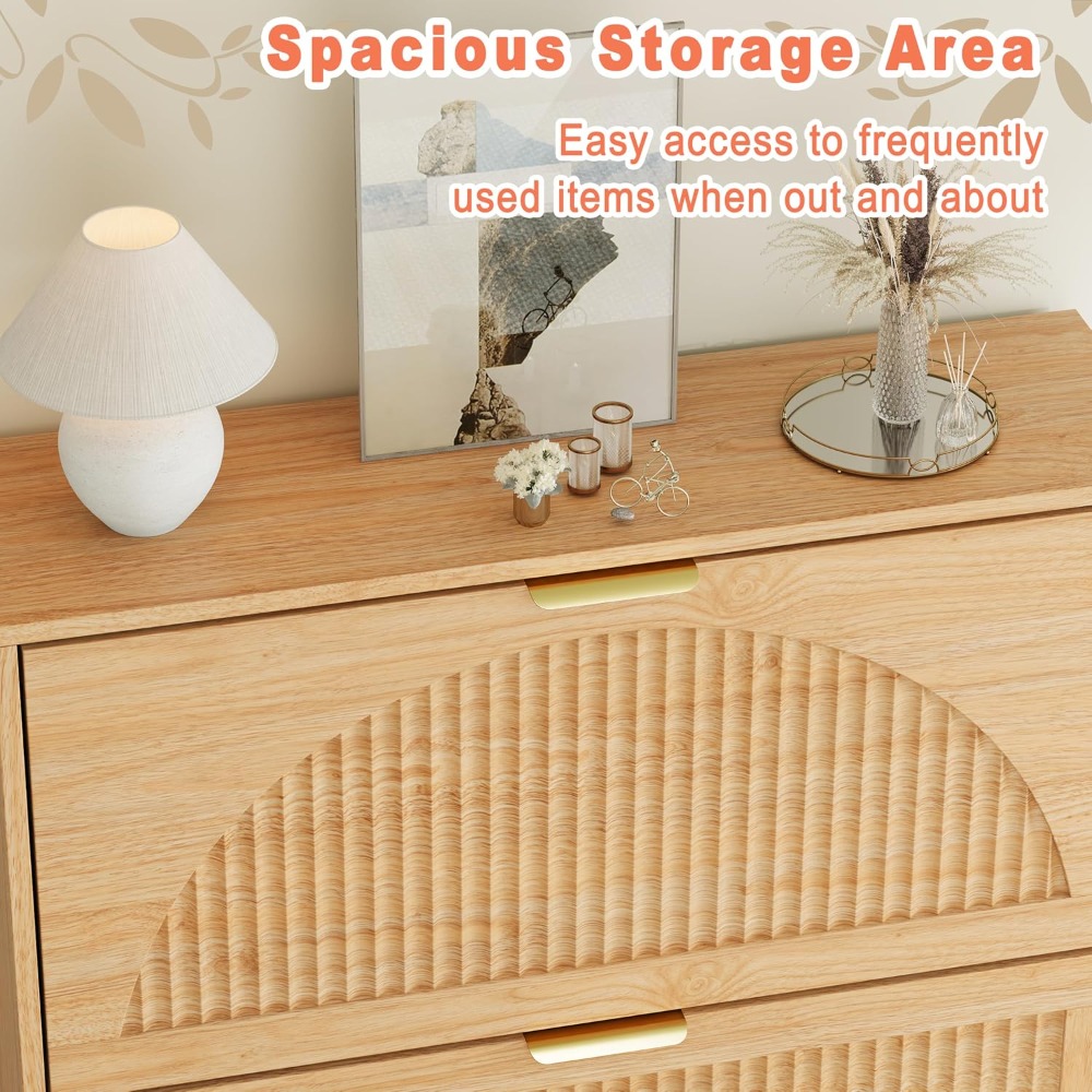 خزانة تخزين أحذية بثلاثة أدراج - مراجعة Shoe Rack Cabinet Narrow Entryway وسعره