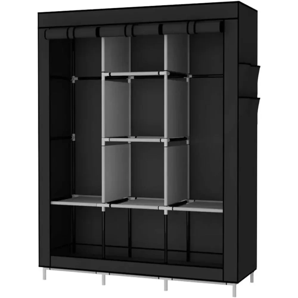خزانة ملابس محمولة، منظم ملابس - مراجعة Wardrobe Closet Portable Fabric Cover وسعره